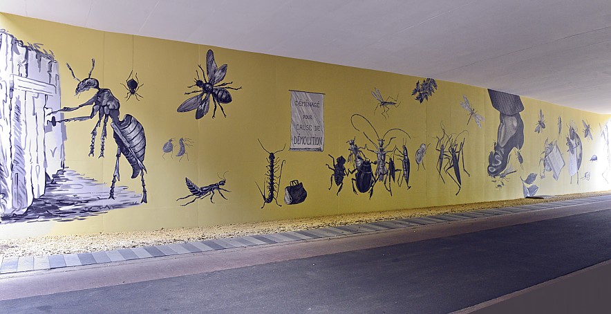 Picturesque Sketches by Nils Norman first wall left hand side...
